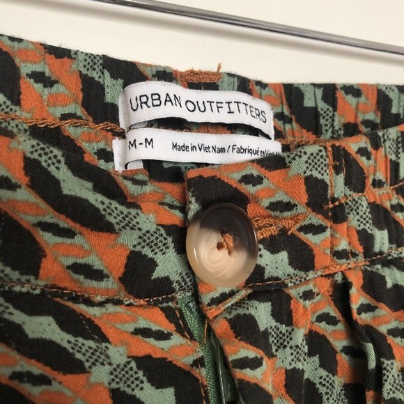 UO Patterned Pants - Green Multi - Picture 3 of 4